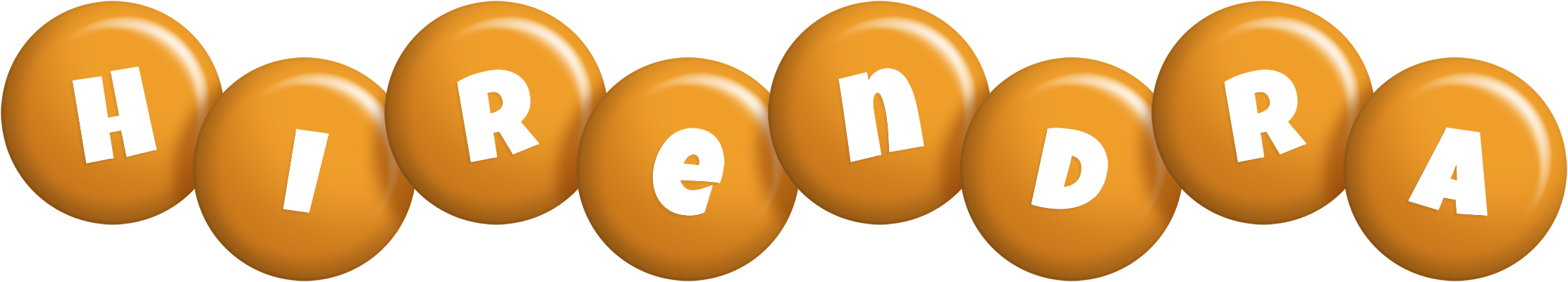 Hirendra candy-orange logo