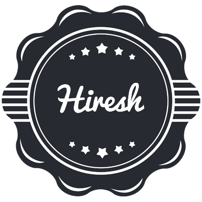 Hiresh badge logo