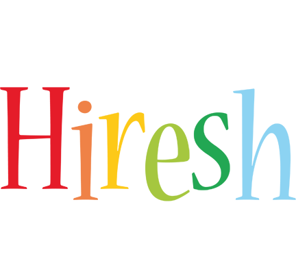 Hiresh birthday logo