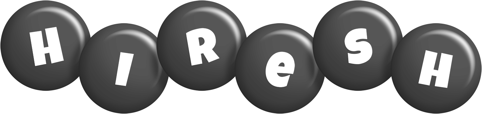 Hiresh candy-black logo