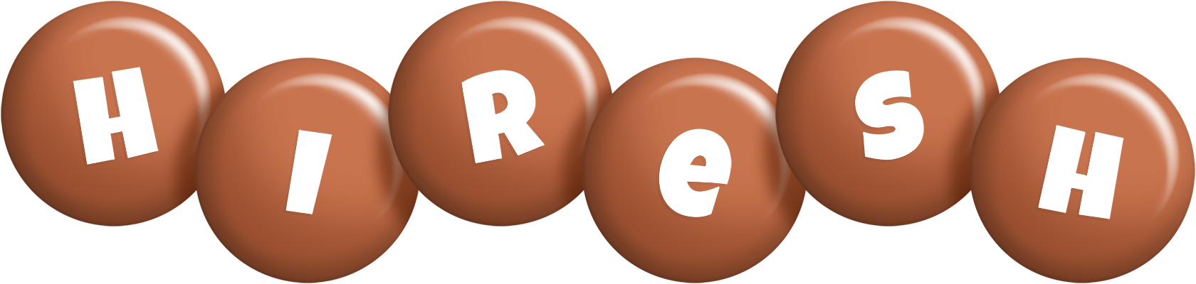 Hiresh candy-brown logo