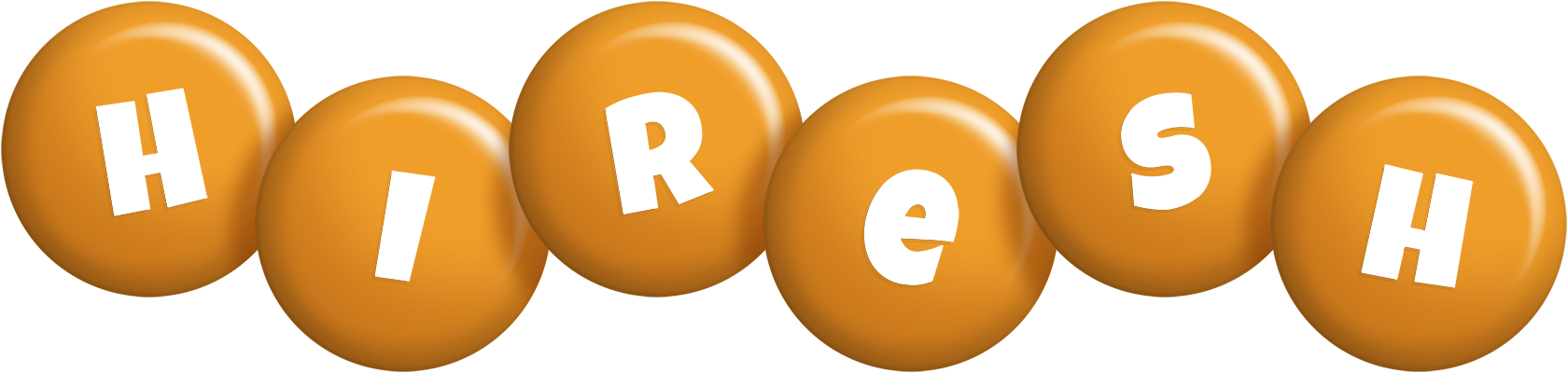 Hiresh candy-orange logo
