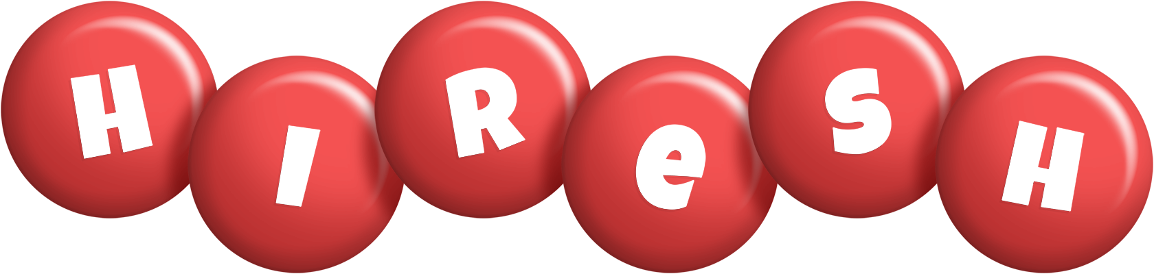 Hiresh candy-red logo