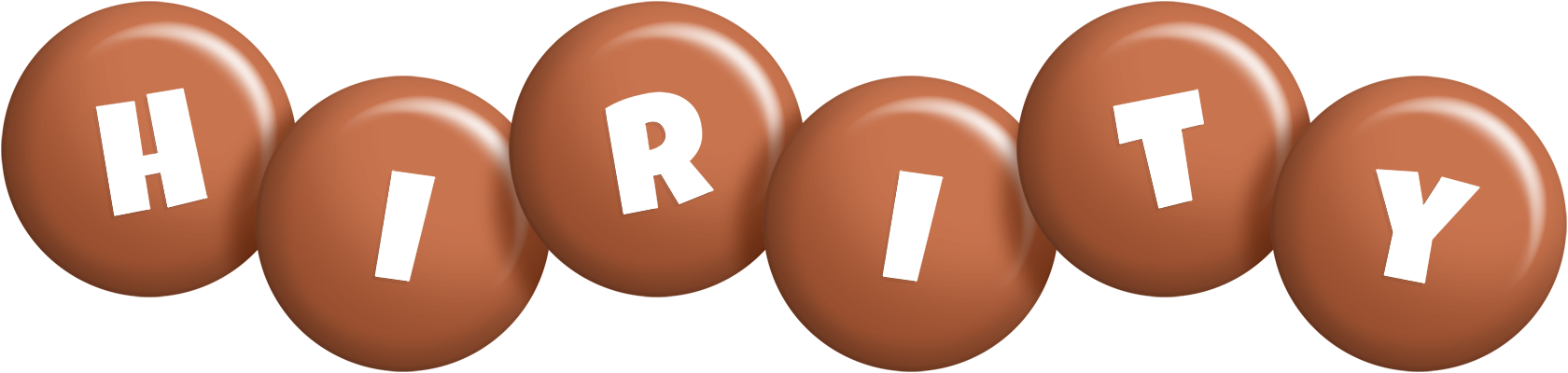 Hirity candy-brown logo
