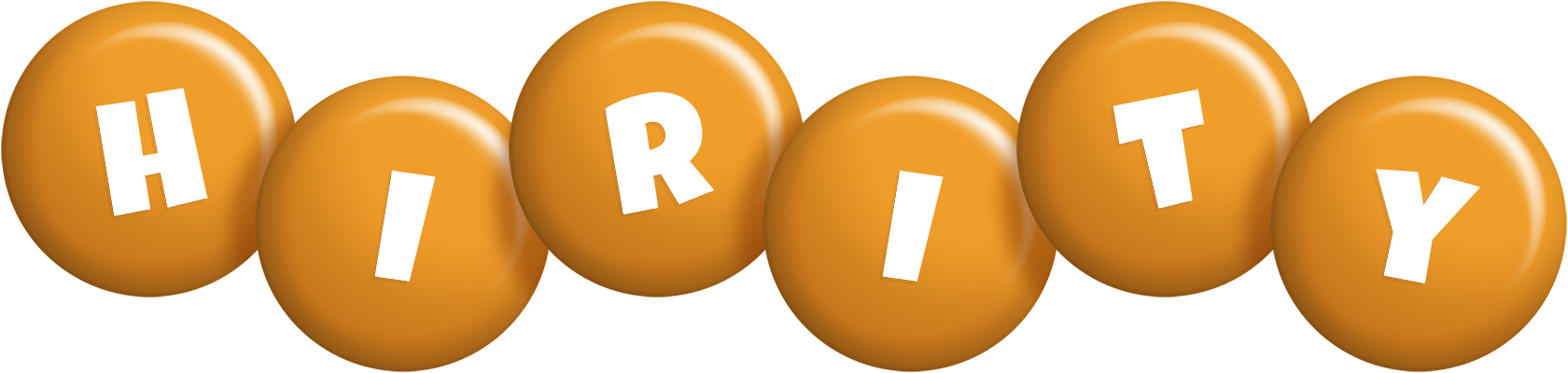 Hirity candy-orange logo