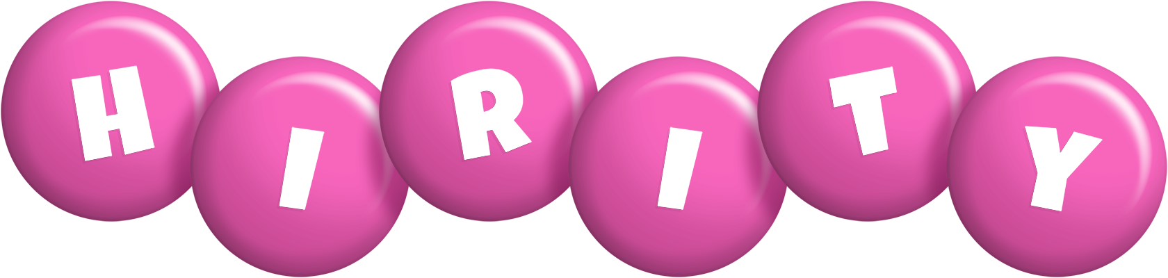 Hirity candy-pink logo