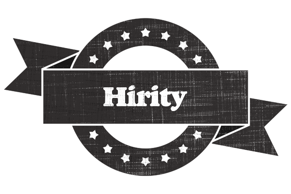 Hirity grunge logo