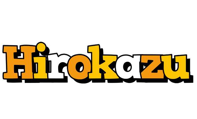 Hirokazu cartoon logo
