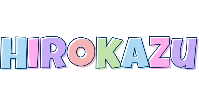 Hirokazu pastel logo