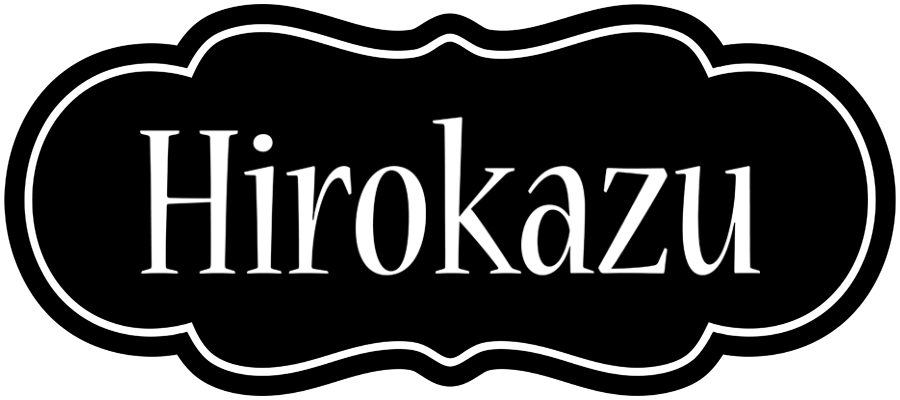 Hirokazu welcome logo