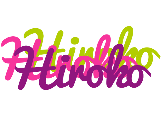Hiroko flowers logo