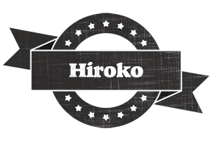 Hiroko grunge logo