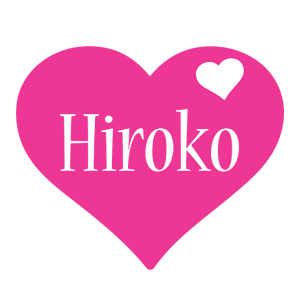 Hiroko love-heart logo