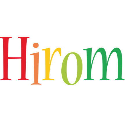 Hirom birthday logo