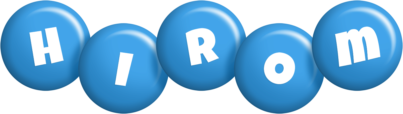 Hirom candy-blue logo