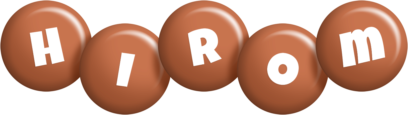 Hirom candy-brown logo