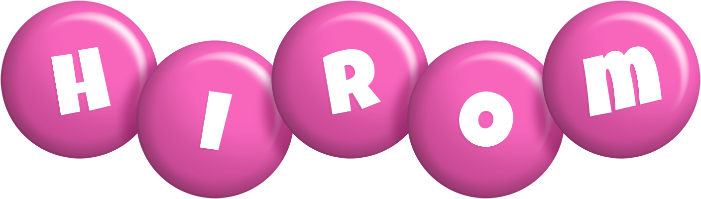 Hirom candy-pink logo