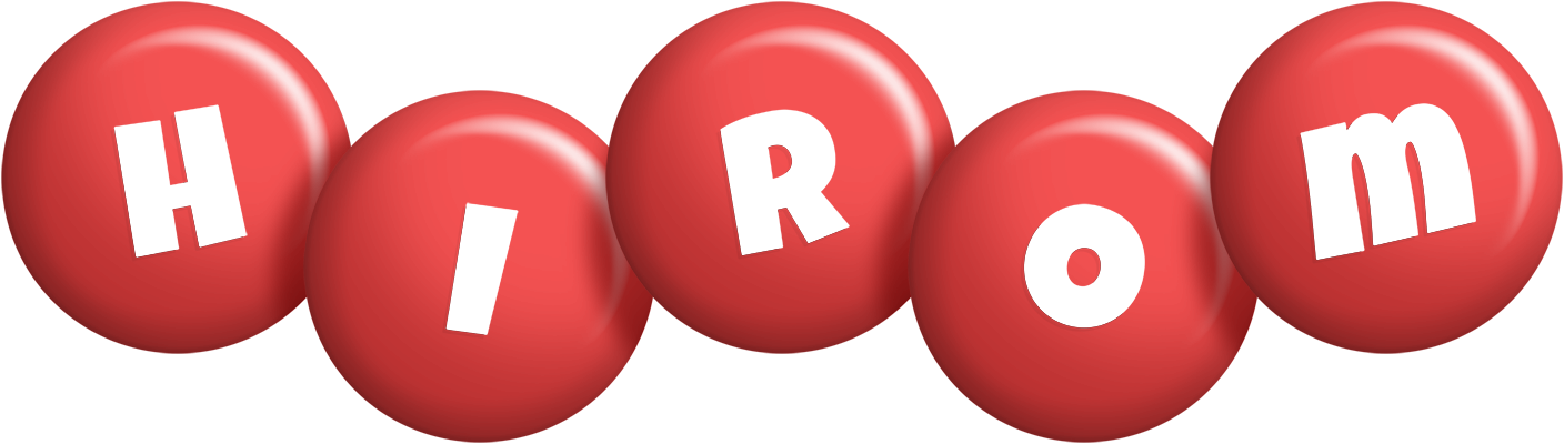 Hirom candy-red logo
