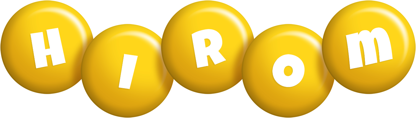 Hirom candy-yellow logo