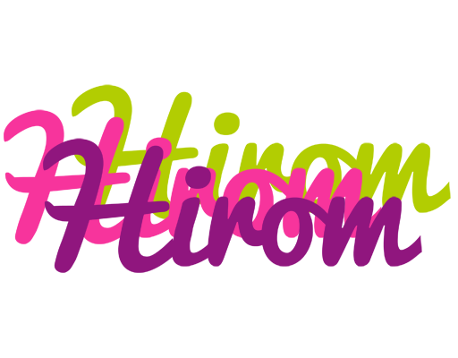 Hirom flowers logo