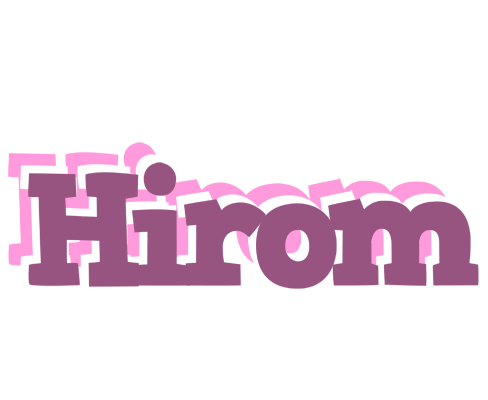 Hirom relaxing logo