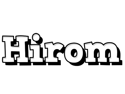 Hirom snowing logo