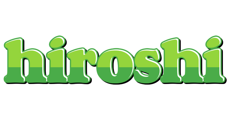 Hiroshi apple logo