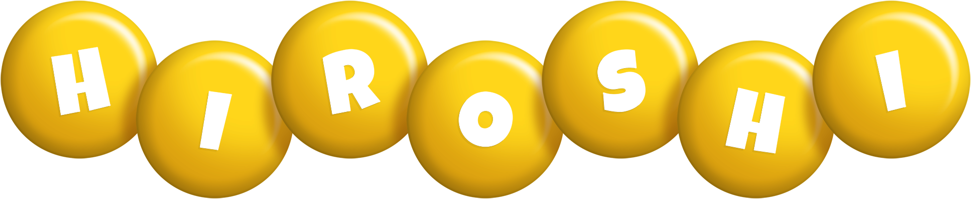 Hiroshi candy-yellow logo