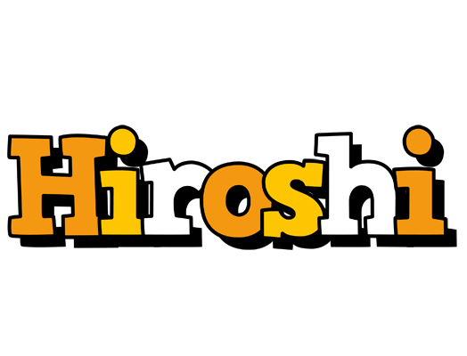 Hiroshi cartoon logo