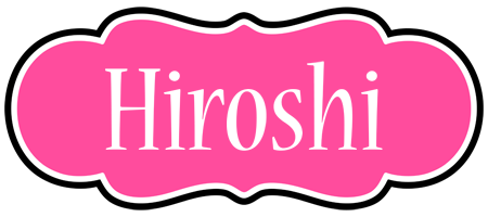 Hiroshi invitation logo