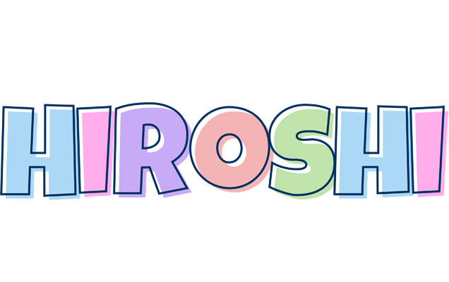 Hiroshi pastel logo