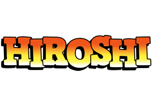 Hiroshi sunset logo