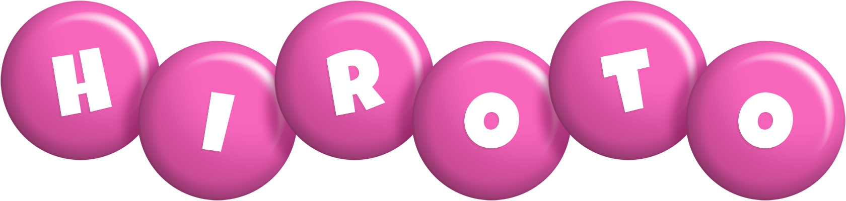 Hiroto candy-pink logo