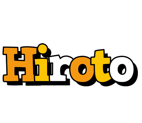 Hiroto cartoon logo