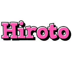 Hiroto girlish logo