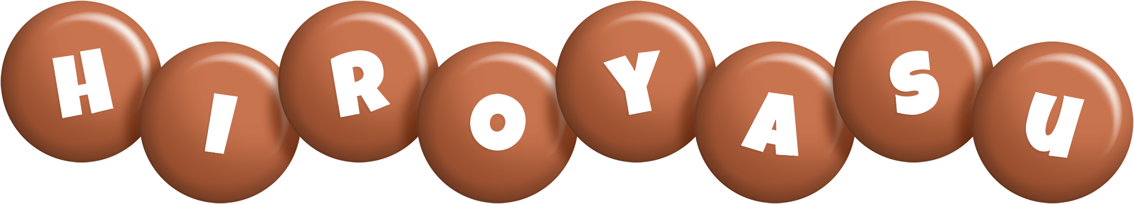 Hiroyasu candy-brown logo