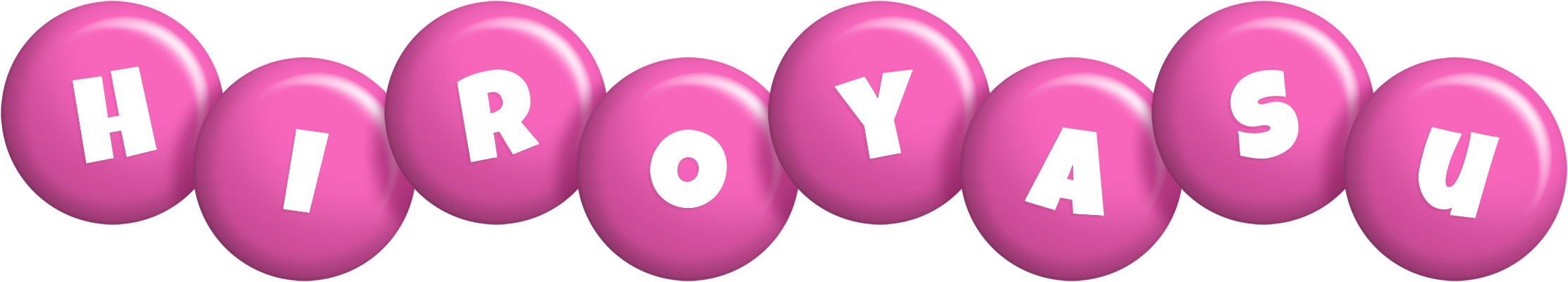 Hiroyasu candy-pink logo