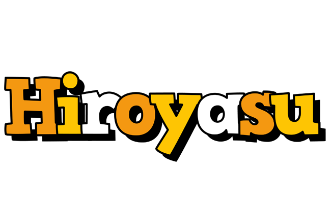Hiroyasu cartoon logo