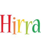 Hirra birthday logo