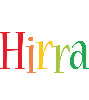 Hirra birthday logo