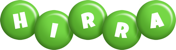 Hirra candy-green logo