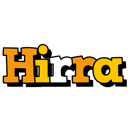 Hirra cartoon logo