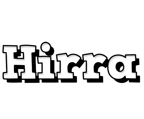 Hirra snowing logo