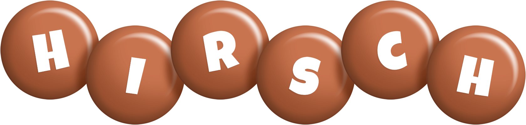 Hirsch candy-brown logo