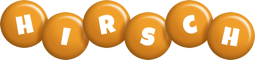 Hirsch candy-orange logo