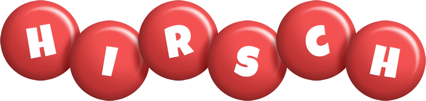 Hirsch candy-red logo