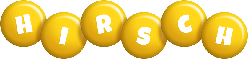 Hirsch candy-yellow logo