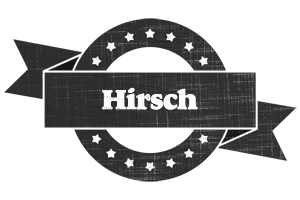 Hirsch grunge logo