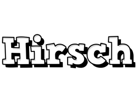 Hirsch snowing logo