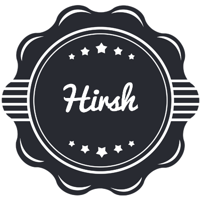 Hirsh badge logo